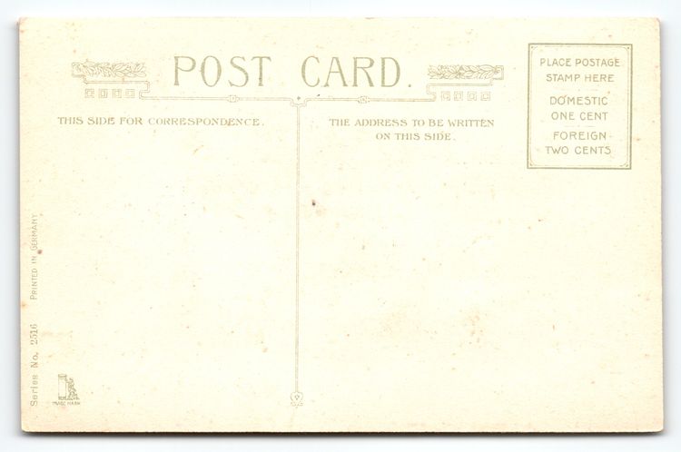 Vintage Halloween Postcard Pumpkin Head Maid & Black Cat Bat 1907-1915 Gel Coat