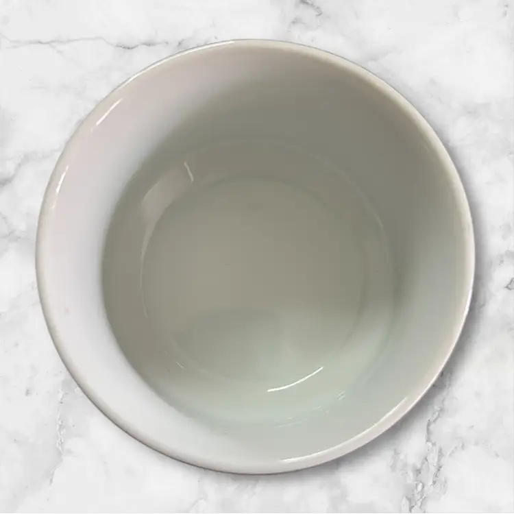 Otagari Round China Powder/Vanity Box-Blue And Pink Iris Print.