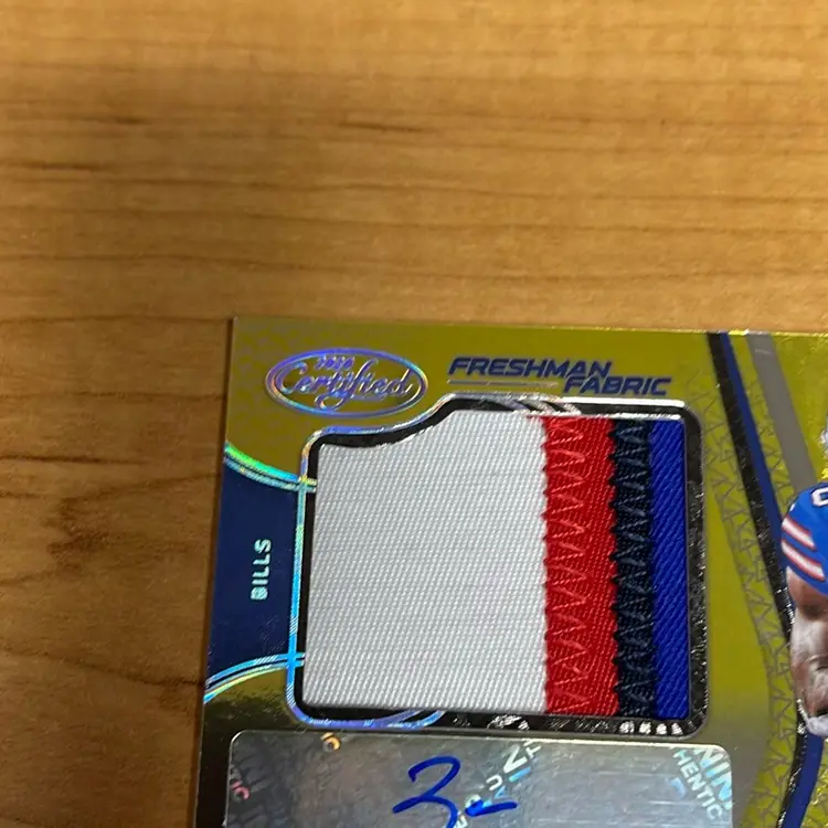 2020 Certified Football Gold  Zach Moss Four Color Rpa 1/10