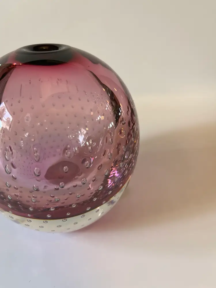A Jablonski Signed, Paperweight Bud Vase