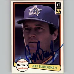 Jeff Burroughs Signed Seattle Mariners 1982 Donruss Baseball Card #379