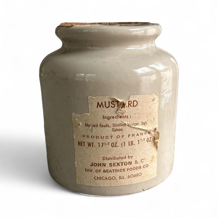 French Mustard Crock Pot (No Cork)
