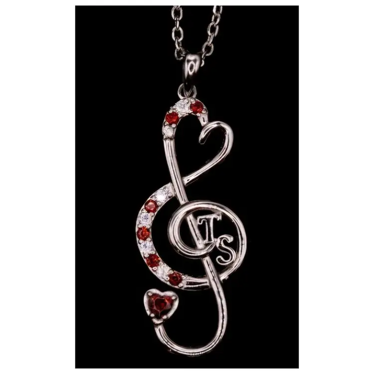 Music From The Heart Pendant In Ruby Red