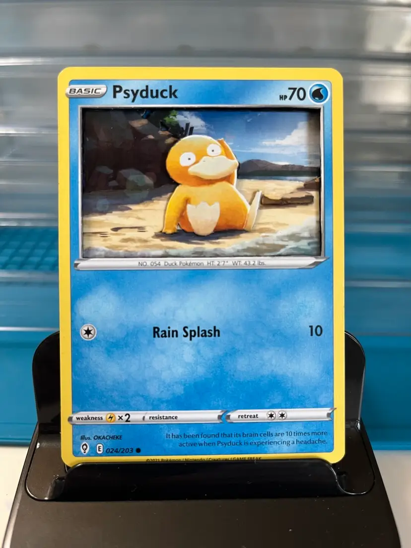 Psyduck Custom 3d Pokémon Card
