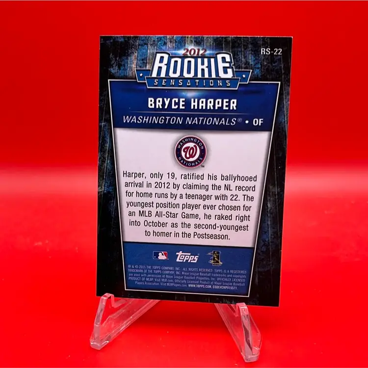 Bryce Harper 2015 Topps Rookie Sensations Insert Washington Nationals