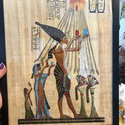 Egyptian Art On Papyrus Paper