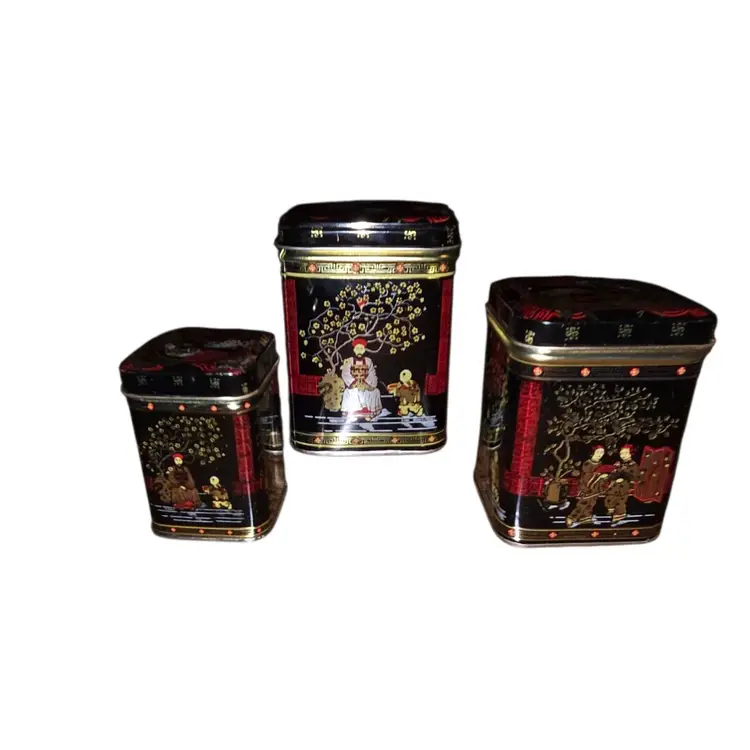 Vintage Japanese Nesting Tea Tins