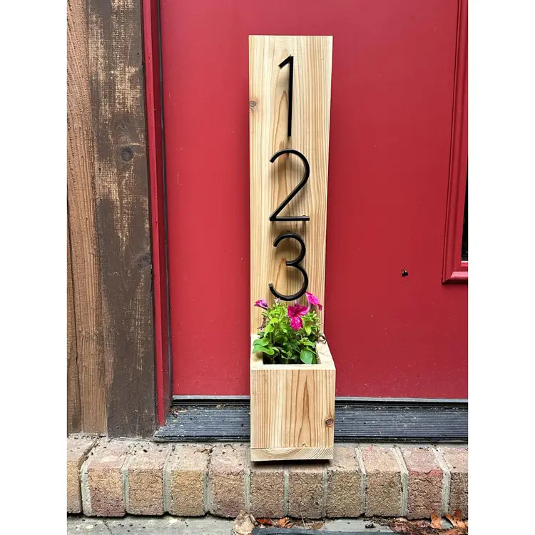 Home Address Sign/Planter