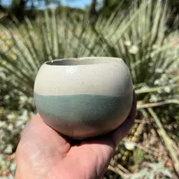 3” Sage Flow Globe Concrete Planter