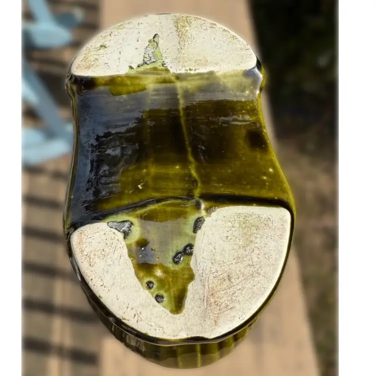 Vintage 1970s Olive Green Planter