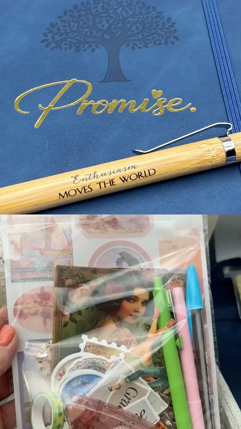 Promise Journal & Inspirational Fashion Junk Journal Variety Pack Gift Set Your Color Choice