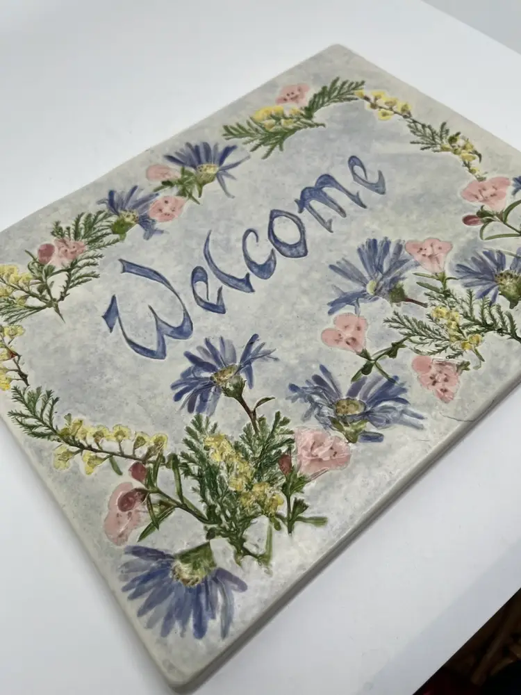 Salt Marsh Pottery Welcome Plaque
