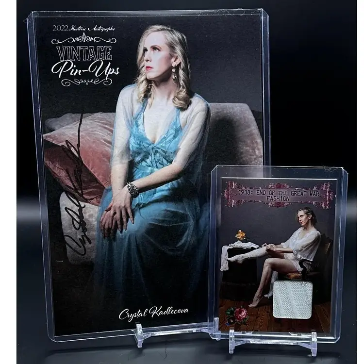 2023 Historic Autographs HA 1918 Cut Garment Card and Photo Auto Bundle