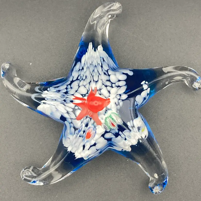 Sea Star/Starfish Paperweight! 1 3/4” Tall X 5” Wide! No Issues!