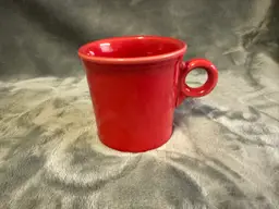 4 Av Fiesta Fiestaware Scarlet Red Coffee Mug Cup Homer Laughlin Tom & Jerry O