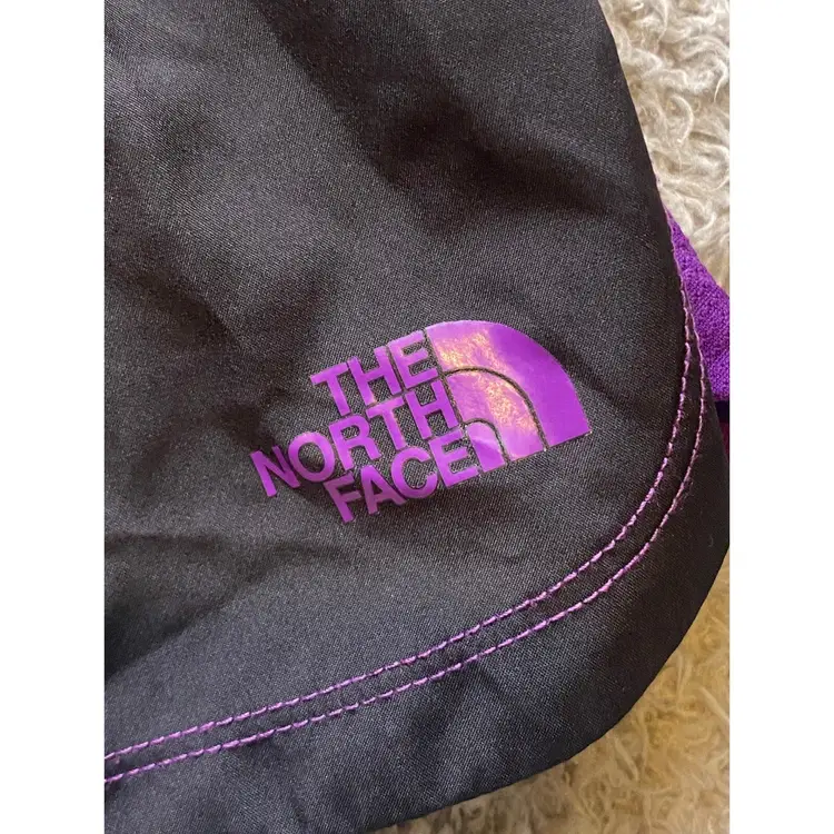 The North Face Shorts Womens Large Running Athletic Black Purple Trim Workout