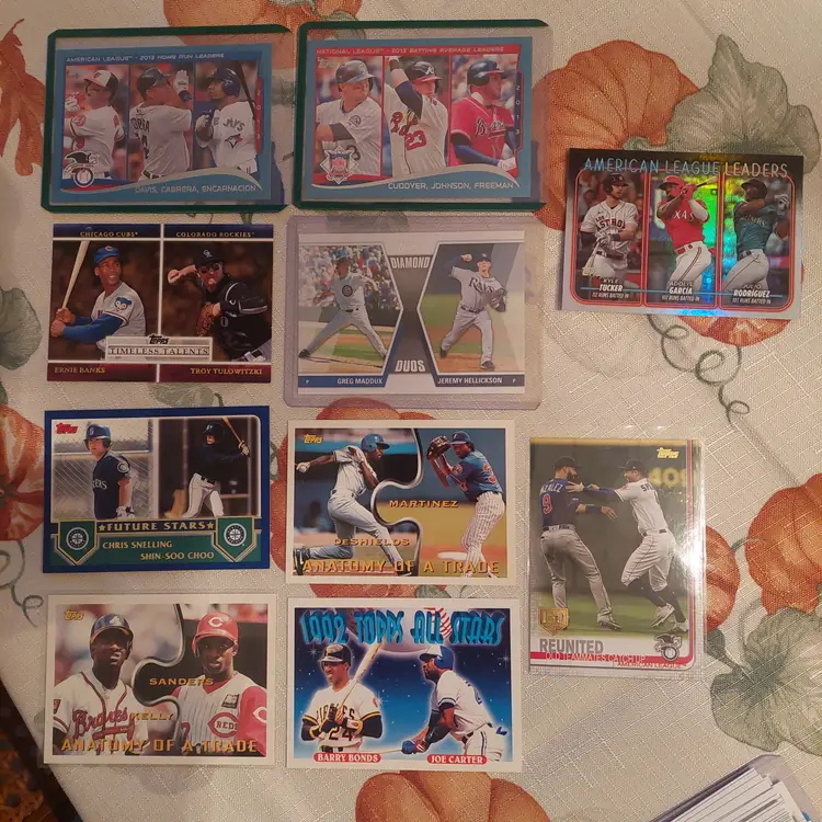 Lot of 86 multi player baseball cards. 1993-2024 Topps.
