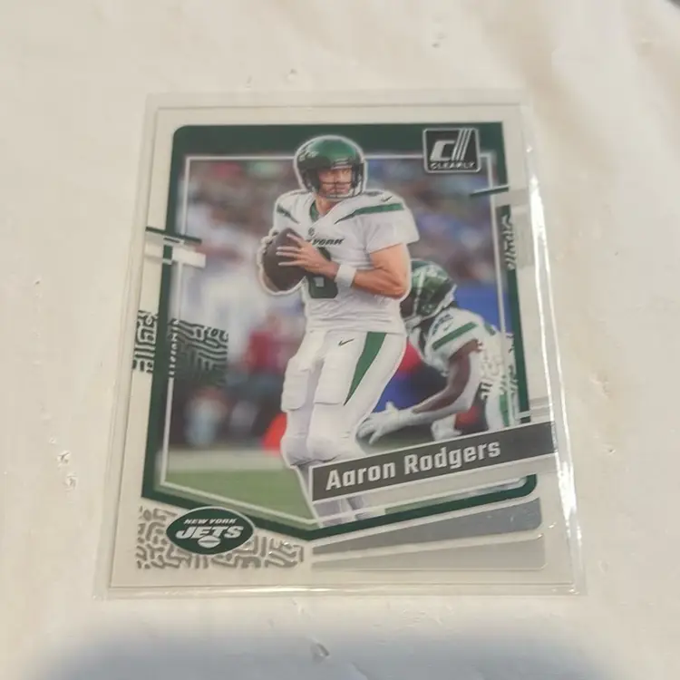 2023 Panini Clearly Donruss Football #38 Aaron Rodgers New York Jets QB