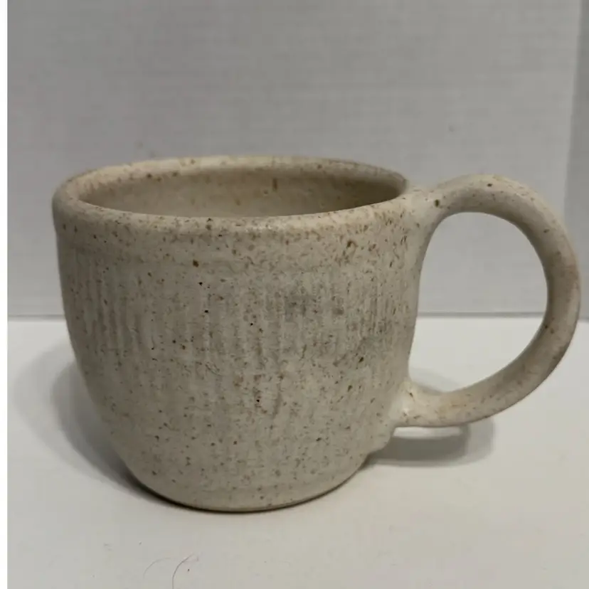 Handmade Coffee Mug By Michelle Etrick 4” Tall 4.25” Dia