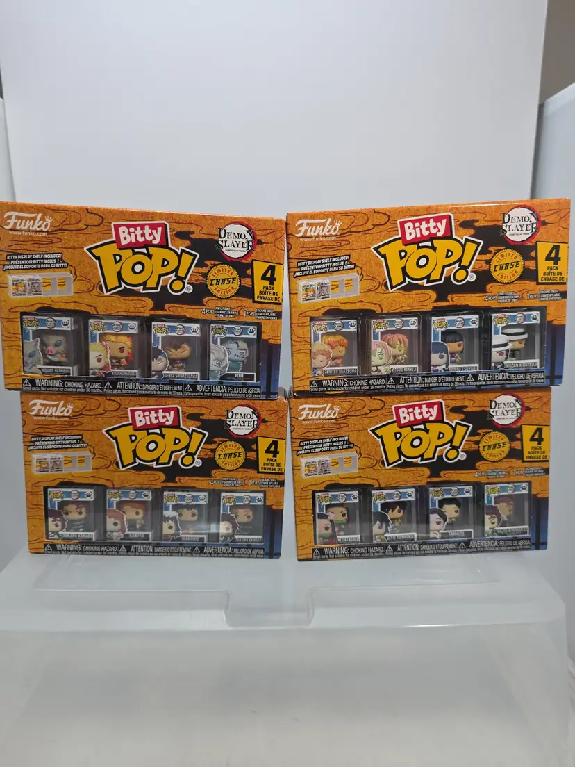 Funko Bitty Pop!: Demon Slayer: Complete Set All 4 Chases (Set 2)(C4)