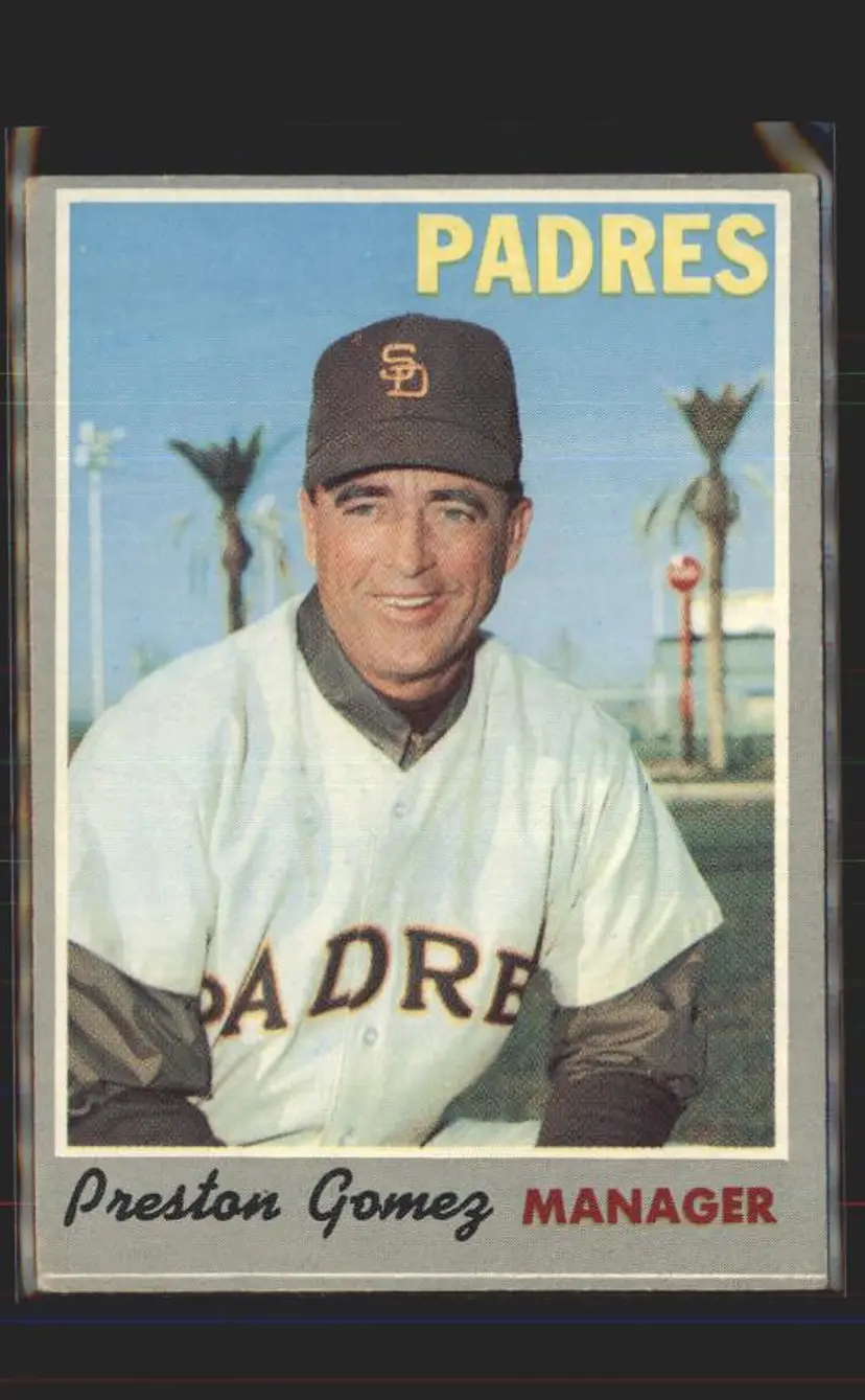 Preston Gomez 1970 Topps #513 - (pk6) - San Diego Padres