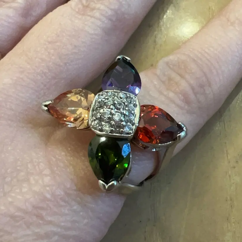 Colors Of Topaz Sterling Ring Size 8.75