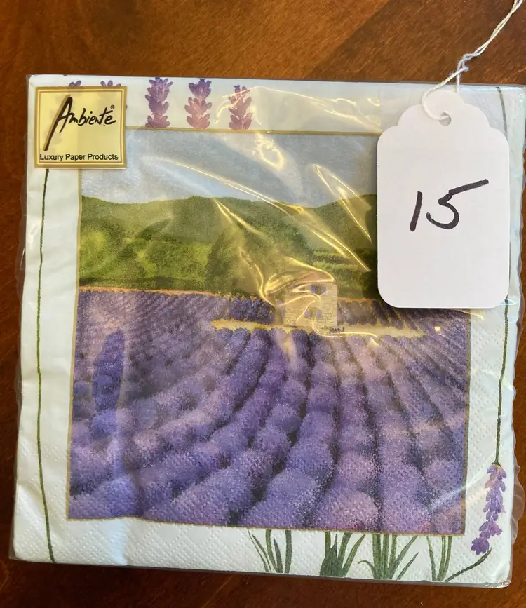 Decoupage Napkins: Eiffel Tower Paris, Lavender, Paisley, Duck Ephemera, Collage Paper