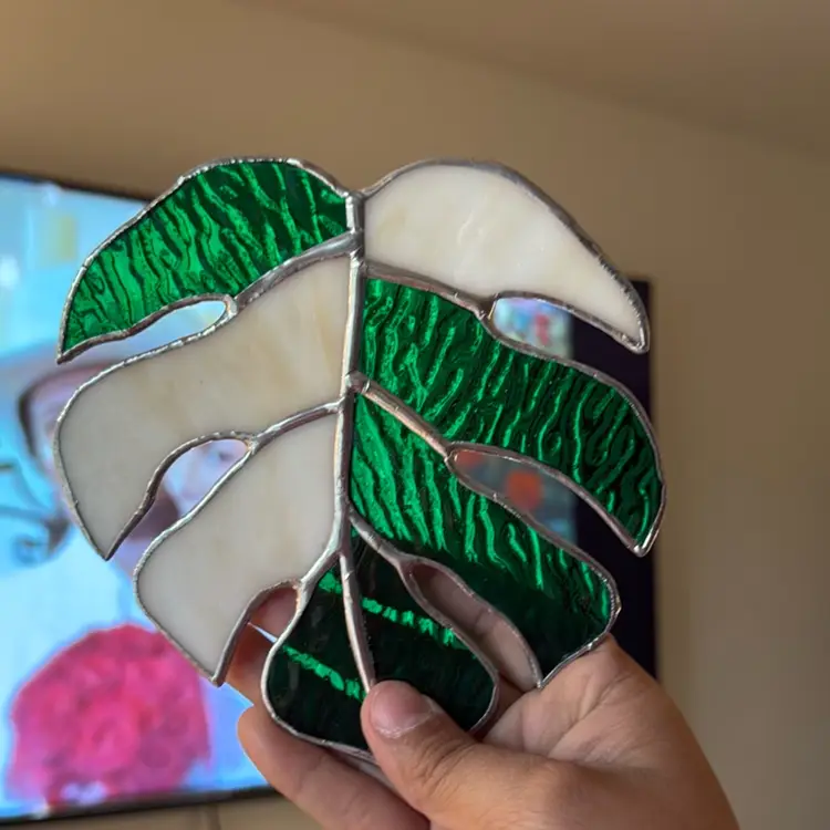 Pre Order Large Stained Glass Monstera