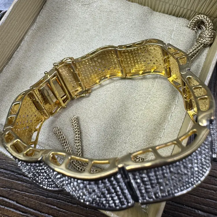 2 CTW Diamond 14k Over Brass 7” Bracelet