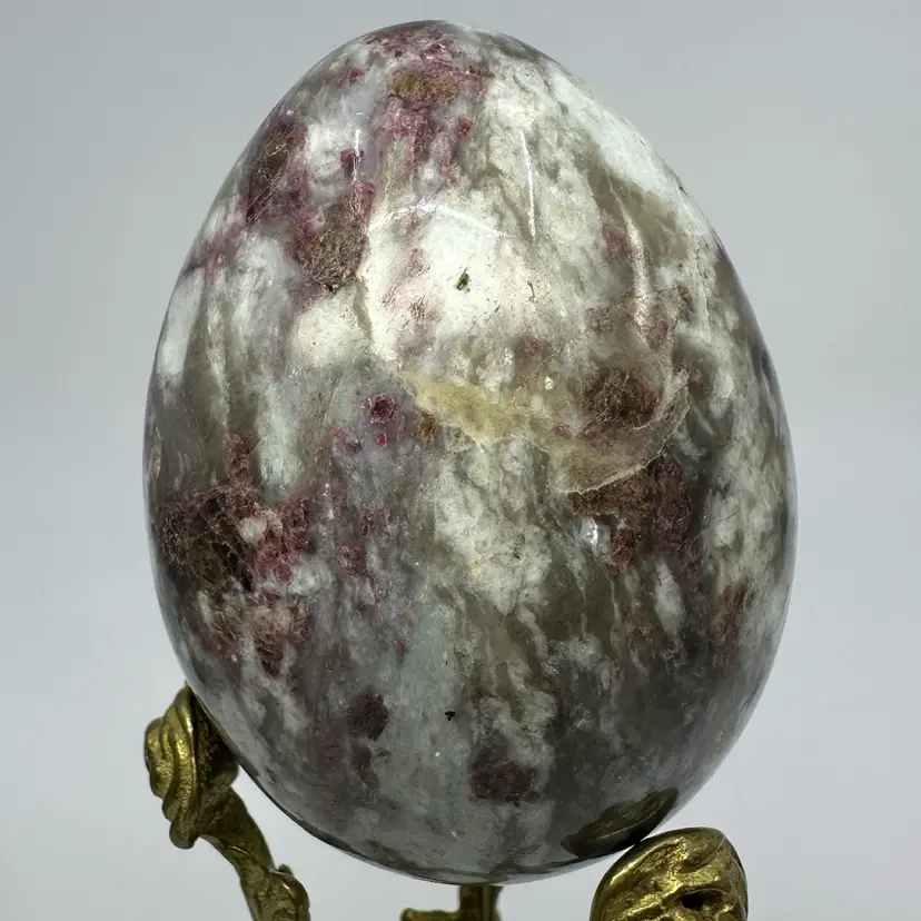 Natural Pink Tourmaline Polished Egg Shaped Stone 3”