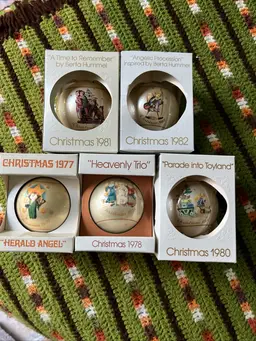 Schmid Berta Hummel Collectors Ornaments 1977 1978 1980 1981 & 1982