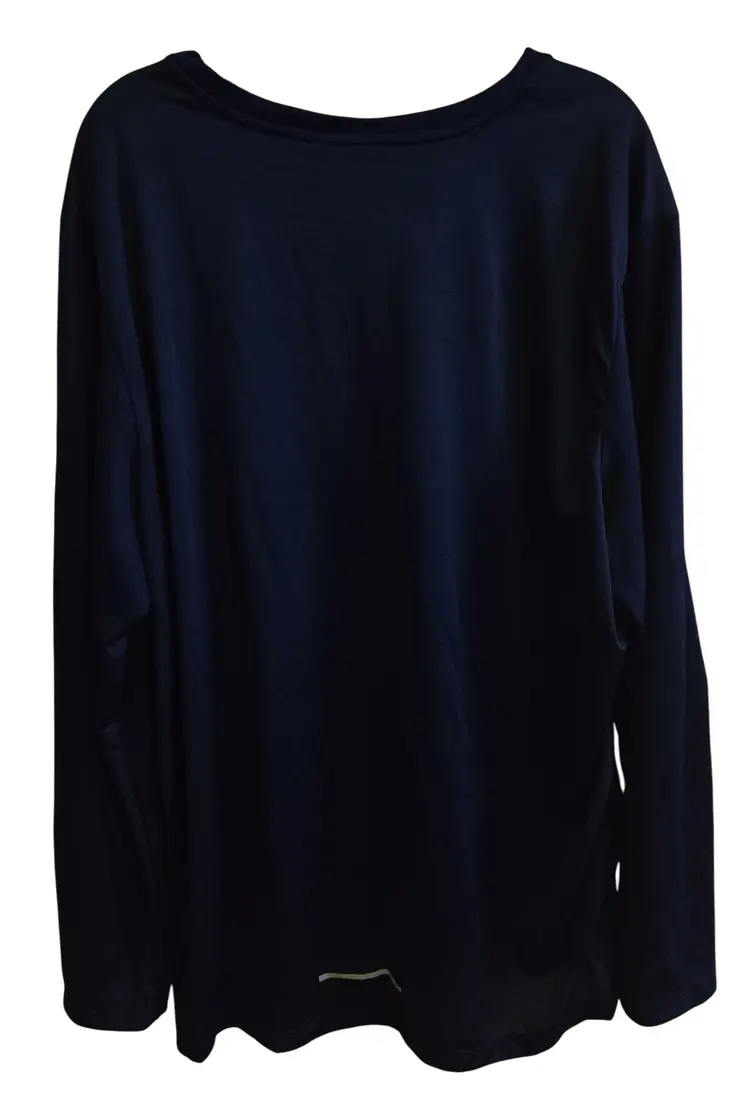 Nike Pro Dri Fit Running Blue Long Sleeve Shirt Size XL