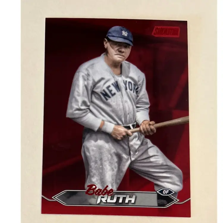 Babe Ruth Red Foil New York Yankees