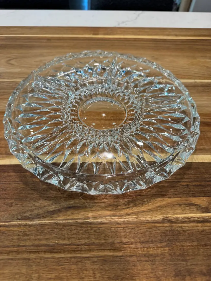 Veba Glas Meteor Crystal Serving Platter