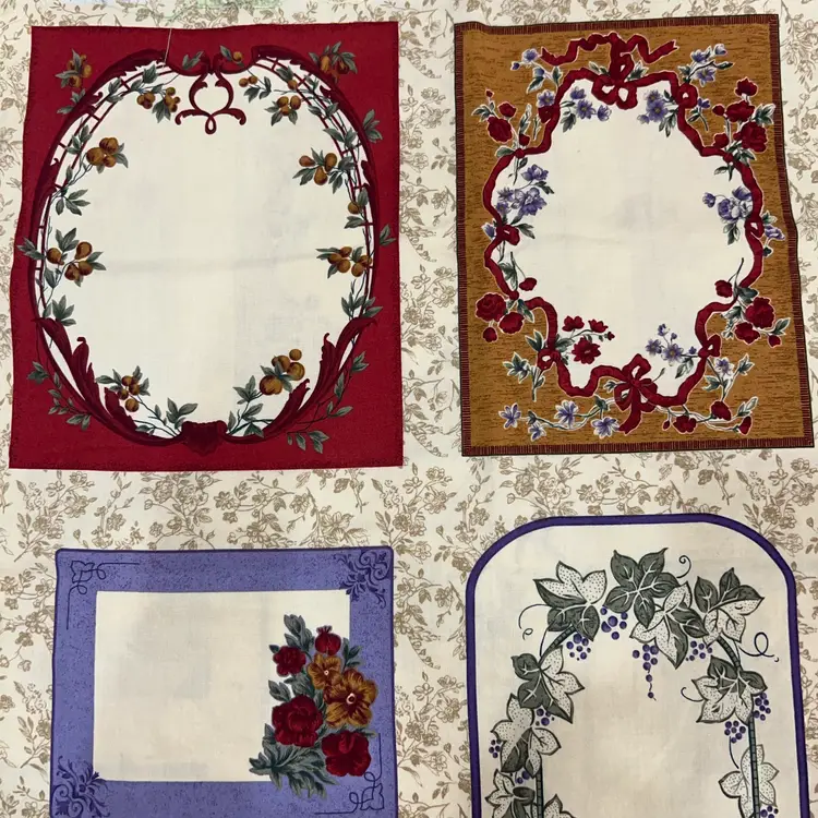 21x22 Vintage Fabric Panel