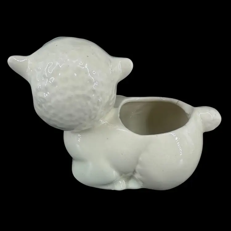 Ceramic Lamb Planter AS IS