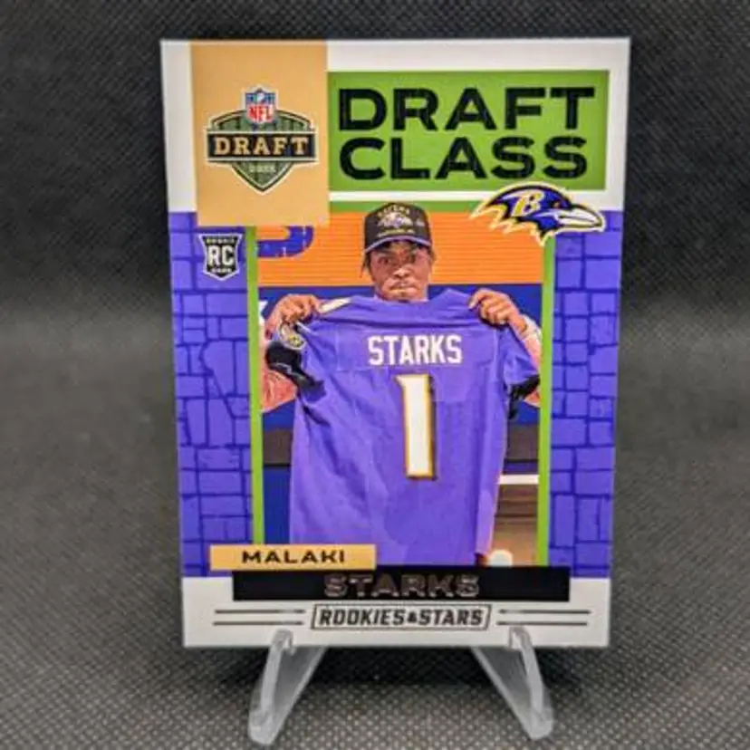 Malaki Starks 2025 Rookies & Stars Draft Class Rookie Card RC #13 - Baltimore Ravens