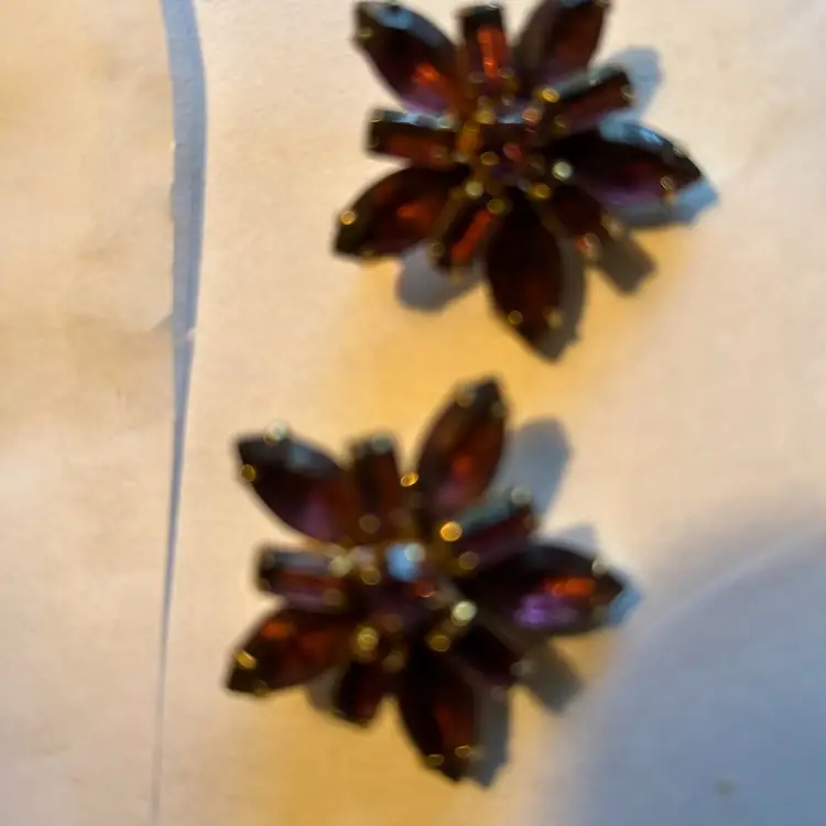 Two Vintage Rhinestone Brooch’s