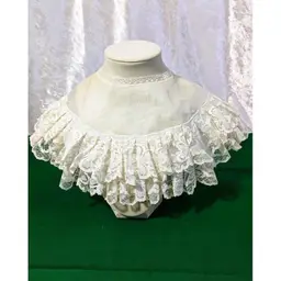 Vintage 1930's Victorian Style Linen and Lace Child's Collar