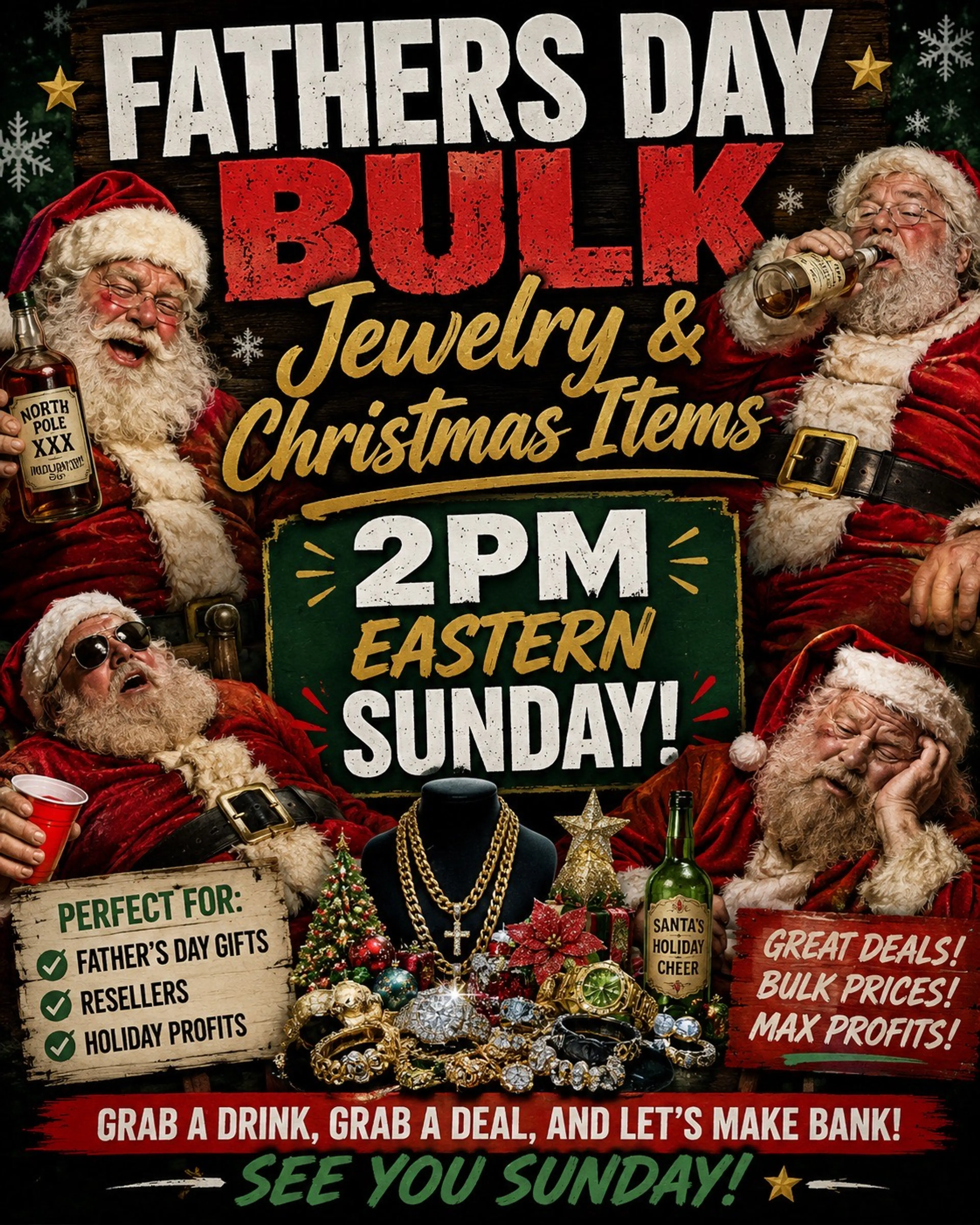 Fathers Day Bulk Jewelry & Christmas Figurines 