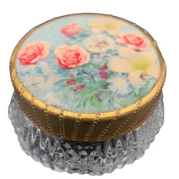 Vintage Cream / Powder Jar with Lid