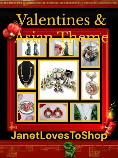 Vintage Estate Jewelry-Asian & Valentines Theme Show! 