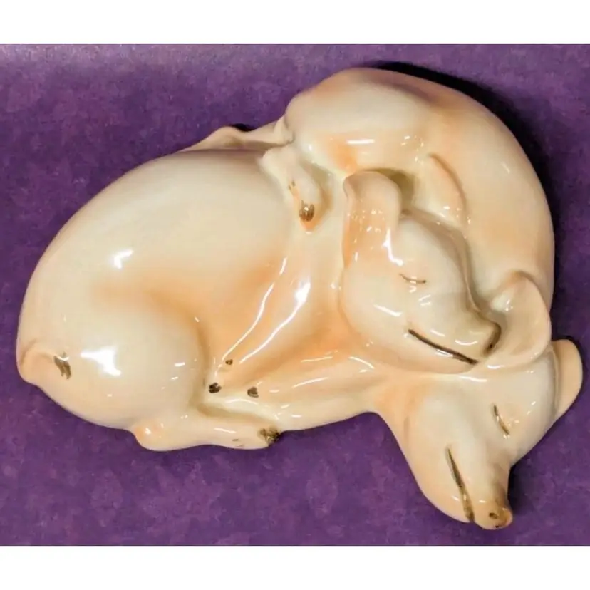 Vintage 1975 Goebel W Germany Sleeping Piglets