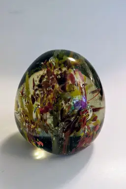 Vintage Glass Paper Weight - Small