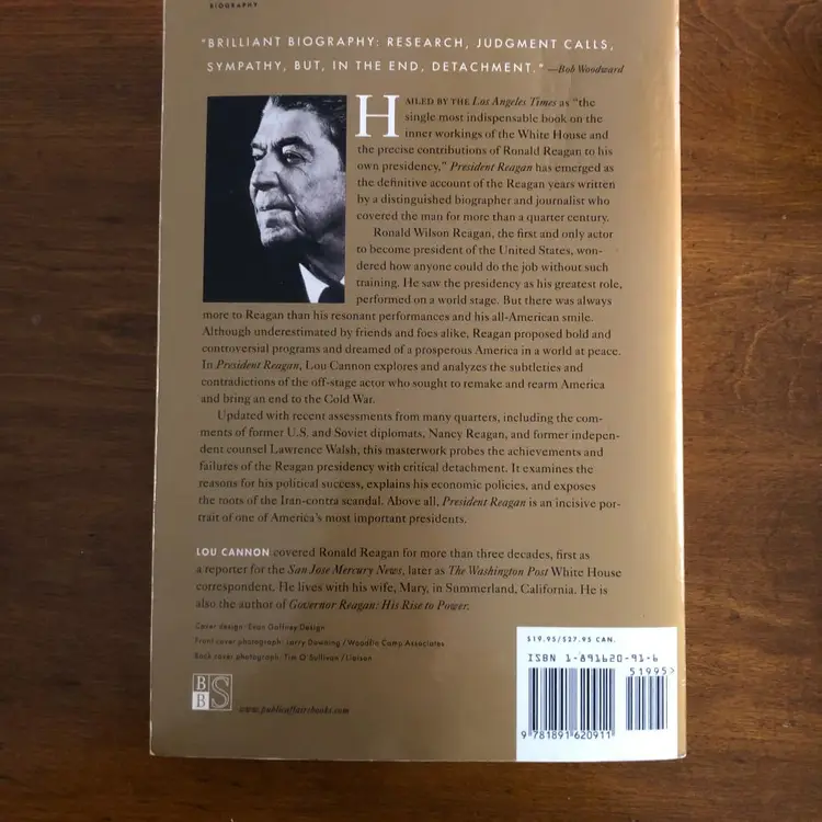 President Reagan The Role of a Lifetime Lou Cannon