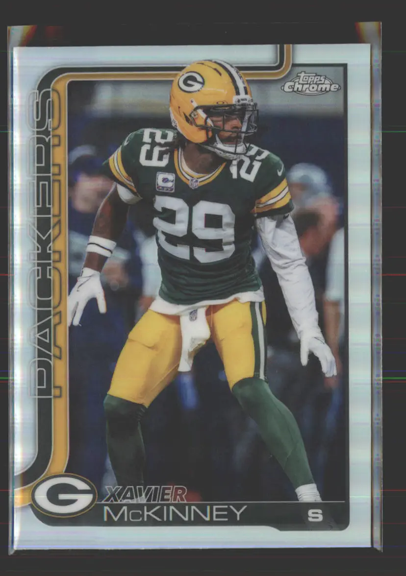 Xavier Mckinney 2025 Topps Chrome Refractor #113 - (142) - Green Bay Packers