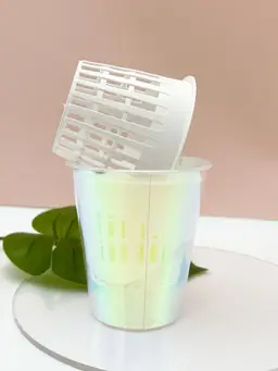 Iridescent Cup + White 3" Net Pot (Set of 10)