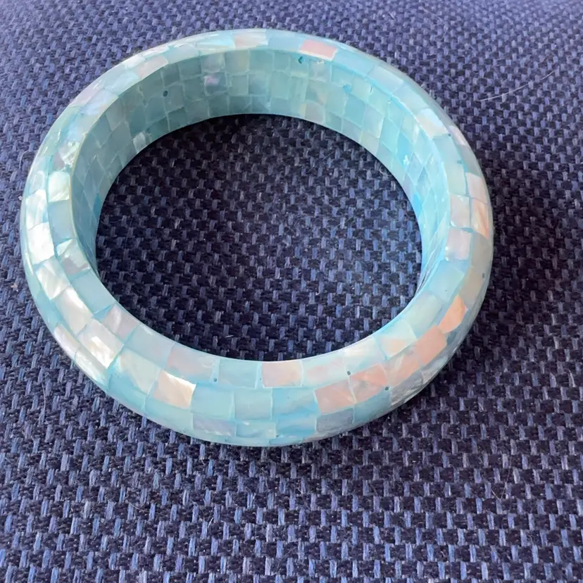 Ice Blue Vintage Bangle