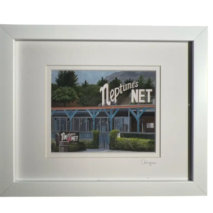 9x11 “Neptune’s Net” Framed And Signed Print