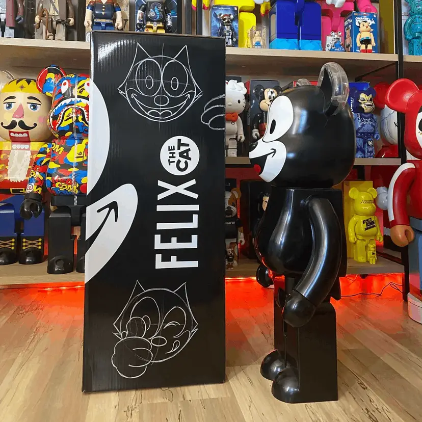 Bearbrick 1000% Felix The Cat x Bait